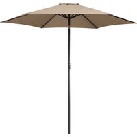 KINGSLEEVE® Parasol inclinable Ø 300cm Parasol en aluminium avec manivelle Protection UV50+ Pare-soleil jardin terrasse extérieur Taupe