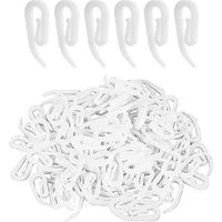 100pcs-curtain Hooks Accessories Curtain Fixing Hooks Pom Plastic Hooks Curtain Pulley Bead Hooks