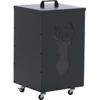 Contenedor de pellets HHG-248 Hirsch, caja de almacenamiento para pellets o, por ejemplo, pienso para animales, con ruedas, 65 x 36 x 36 cm, antracita