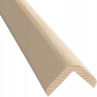 Cornière bois épicéa, baguette d’angle rabotée, profil 30 x 30 mm, longueur 120 cm