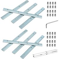 8 Pcs Connecteur Droit, Profil en Aluminium, Joint d'Extrusion d'Aluminium à l'Intérieur du Connecteur 3030, pour Série de Profil d'Extrusion en Aluminium