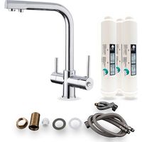 Mitigeur d'Evier de Cuisine 3 voies - Raccordement eau froide/chaude/filtrée - PUREWAVE 2