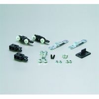 Garniture pour porte coulissante suspendue sans rail 0400/4 aluminium - Poids max. : 80 kg - KRONA KOBLENZ