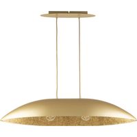 Lampada a sospensione Gondola oro ovale 2xE27 Sigma