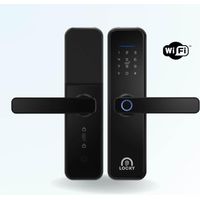 Serrure connectée LOCKY-2 biométrique, code, badge, bluetooth et WIFI intégré