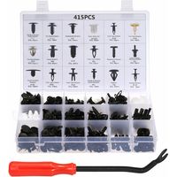 royaluxe -Clips de retenue de voiture et kit de fixations en plastique Clips de fixation automatique avec outil de retrait de clips 415PCS 18 tailles Clips de garniture de rivet de voiture - Avec l'ou