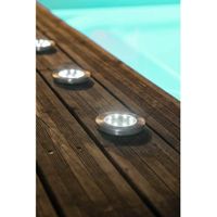 Galix G4525 Foco empotrable solar plateado exterior