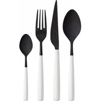 ATHENA Black Diamond, Posate Set 24 pz, Scatola Window, Casa