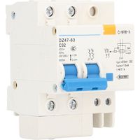 Petit disjoncteur disjoncteur de défaut de terre avec Protection 30mA 400V 2P + N 32A DZ4763 C32