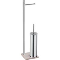 Ensemble Porte-Brosse Et Rouleau En Acier Avec Base En Résine Peter