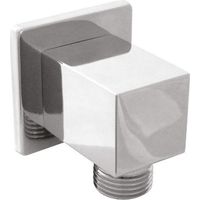 Sortie d'eau carrée M.M. 1/2" laiton chromé Tecom