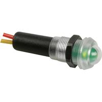 VOYANT LED VERT 12V RESISTANT A L'EAU - BOITIER NOIR VELLEMAN 12VTG