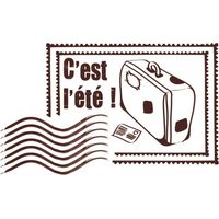 Tampon en bois C'est l'été