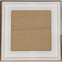 Jung LS981WW Finishing frame for horizontal and vertical mounting - Ø81x81mm - White