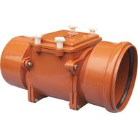 HL720 RStauverschl. DN200 m. Niroklappe Dichtflansch. 147x147mm/138x138mm