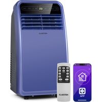 Klarstein Climatiseur Mobile Silencieux, Smart Climatiseur 4 en 1, Mode Nuit, Déshumidificateur, Ventilateur, Mini Climatisation à Faible Conso, Evacuation, Clim Portable de 7000 BTU, Climatiseurs