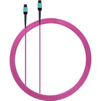 Elfcam MPO/APC-zu-MPO/APC LWL-Kabel 3M – 12 Fasern OM4 50/125 µm, Multimode Typ B, 3,0 mm LSZH, ohne Pin – Kompatibel mit 40G/100G/200G/400G/800G/1,6T Netzwerken