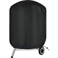 Housse Barbecue Weber, Bache Barbecue Weber Exterieur, 420D Oxford Imperméable Housse Barbecue Rond Weber, Noir(Φ71x79cm)