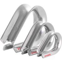Seilwerk STANKE 100x Kausche Edelstahl Inox 5mm Drahtseilkauschen Rostfrei Seilöse für Forstseil Stahlseil Naturseil