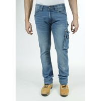 RICA LEWIS JOB WORKER PANTALONE PANTALONI DA LAVORO JEANS ELASTICIZZATI RESISTEN - 56