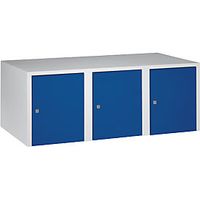 Armario superior München 3 compartimentos azul genciana