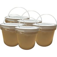 Negomix – Seau plastique 5 litres – Couvercle hermétique étanche – Résistant aux chocs et produits chimiques – Léger et empilable