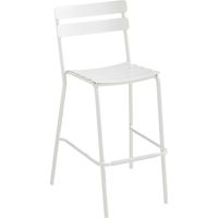 Chaise haute de terrasse blanche