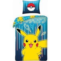 Biancheria da letto in cotone 140x200 Pokemon Pikachu