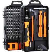 BUNTHAUS Jeu de tournevis en acier au carbone, outils de démontage et de réparation électroniques polyvalents pour montre téléphone portable Orange