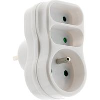 Triplite 1x16a + 2x 6a Fachada - Blanco - Zenitech