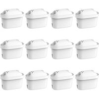 Cartouche Filtrante pour Carafe Pack 12, Filtres à eau Universel pour Brita Maxtra Carafe Filtrante Bouilloire