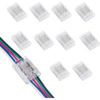 5-poliger Kabelverbinder – 10 Stück, werkzeugfreier Crimpanschluss für 22–20AWG, ideal für RGB+CCT LED-Systeme und komplexe Steuerleitungen