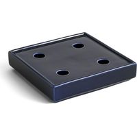 Elegante candeliere quadrato in gres blu scuro