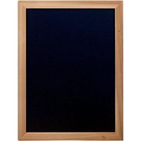 Lavagna securit doppia faccia legno teak 30 x 40 cm impermeabile
