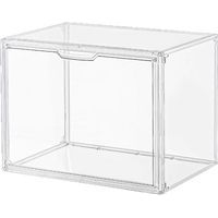 Vitrine en Transparent - Vitrine pour Collection, Boîte de Présentation Transparent pour Figurines d'action,Mini Figurines, Objets de Collection, DIY Protection Anti-poussière (362227cm)