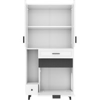 Meuble de rangement multifonction pour chats – Construction robuste avec espaces de rangement compartimentés, étagères réglables, tiroirs et espace couchage le lieu d'activité douillet et idéal pour