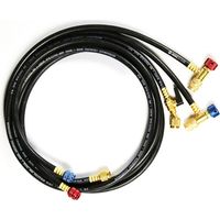 Kit de tuyaux de remplissage pour réfrigérant 3 tuyaux – Raccordement 1/4 ou 5/16 – Pression de service 55 bar – Compatible R32 et R410A – Javac