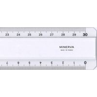 Regla Plana Transparente Minerva 50 cm Precisión