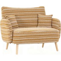 Modernes Zweisitzer-Sofa im Stil, mit superbequemen Armlehnen, Armlehnenkissen und Aufbewahrungstasche, tiefes Zweisitzer-Sofa, komfortables modernes Sofa für Schlafzimmer, kleine Räume, Wohnungen und