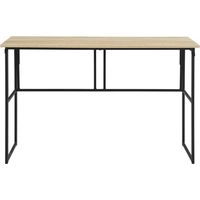 Mesa estudio plegable acabado en Oak / Negro, 75cm(alto) 120cm(ancho) 50cm(fondo)