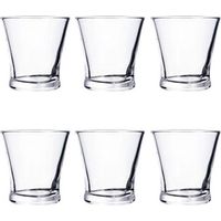 Set de Vasos Quid Lucia Transparente Vidrio 100 ml Café (6 Unidades)