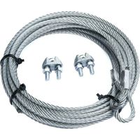 Fune Cavo Corda Acciaio Zincato con asole da 4 mm a 133 fili completa di redance – 3,5 m