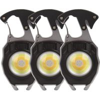 Juego de 3 mini linternas EDC recargables con base magnética, 1000 lm, 3 modos – ideales para acampar, bricolaje y llaves.