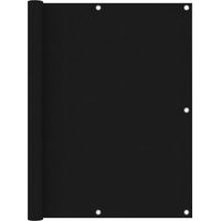 Balkon-Sichtschutz,Balkonverkleidung,Windschutz Schwarz 120x600 cm Oxford-Gewebe FUCIA53346