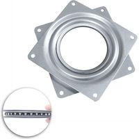 Galozzoit – 95x95mm Swivel Plate – 360° Rotation – Galvanized Steel – 150 lb Capacity – For Furniture and Tight Spaces