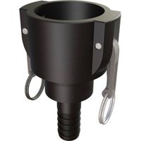 Raccord Camlock femelle 2'' - male cannelé droit avec écrou tournant en polypropylène Ø A: 2'' Ø B: 32mm