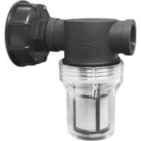 Rubinetto per serbatoio da 1000 litri, raccordo per tubo da giardino per raccoglitori di acqua piovana con funzione di filtraggio, adattatore per serbatoio d'acqua IBC S60x6 (filettatura interna da 3/