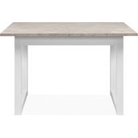Tavolo allungabile color sabbia e bianco 120x80x75H cm - Meggy