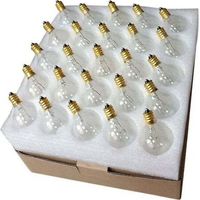 Ampoule sphérique G40 E12 étanche IP44 – Blanc chaud 7W pour éclairage extérieur – Décoration de fête et mariage - cour-7