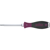 Wiha Schraubendreher MicroFinish® Phillips mit durchgehender Sechskantklinge und massiver Stahlkappe PH1 x 80 mm (29149)